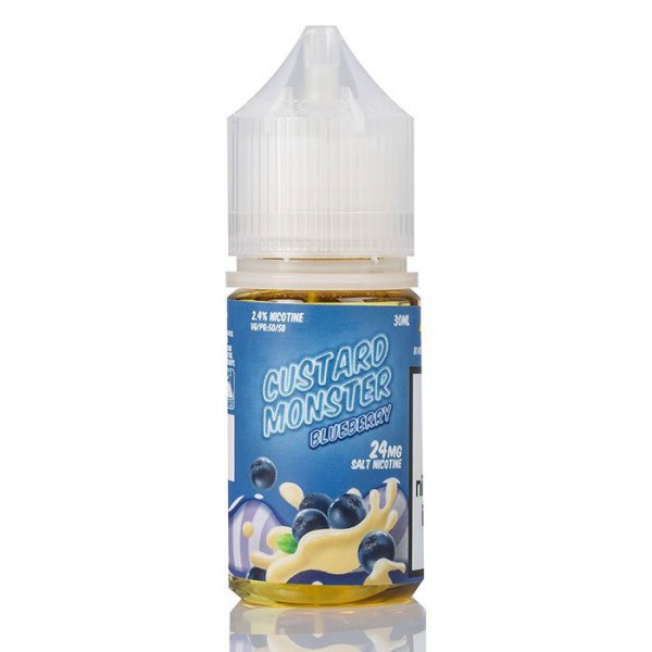 Jam Monster - Custard Monster Blueberry Salt 30ML (Muhallebi Yaban Mersini)