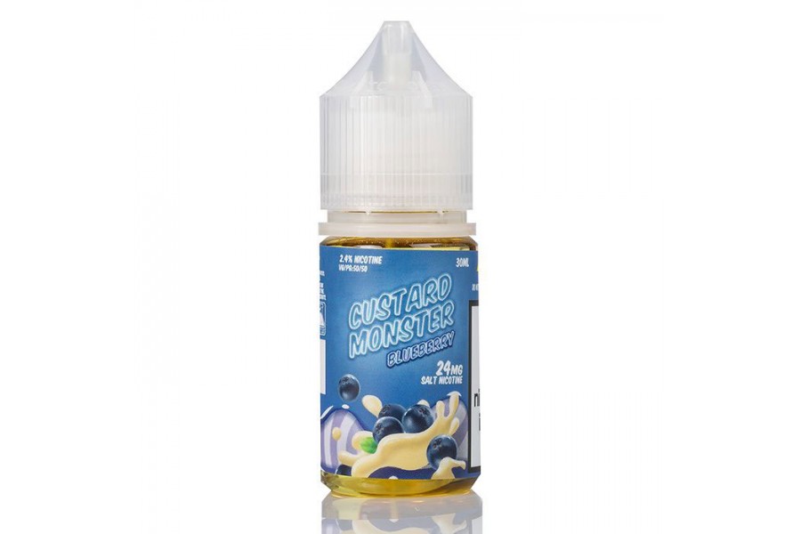 Jam Monster - Custard Monster Blueberry Salt 30ML (Muhallebi Yaban Mersini)