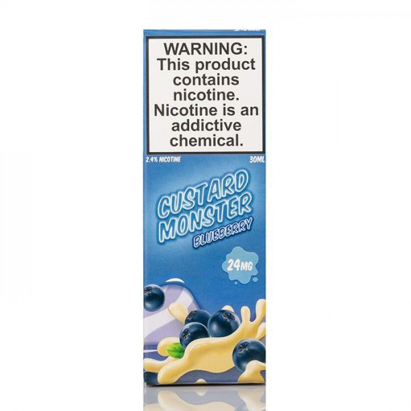 Jam Monster - Custard Monster Blueberry Salt 30ML (Muhallebi Yaban Mersini)