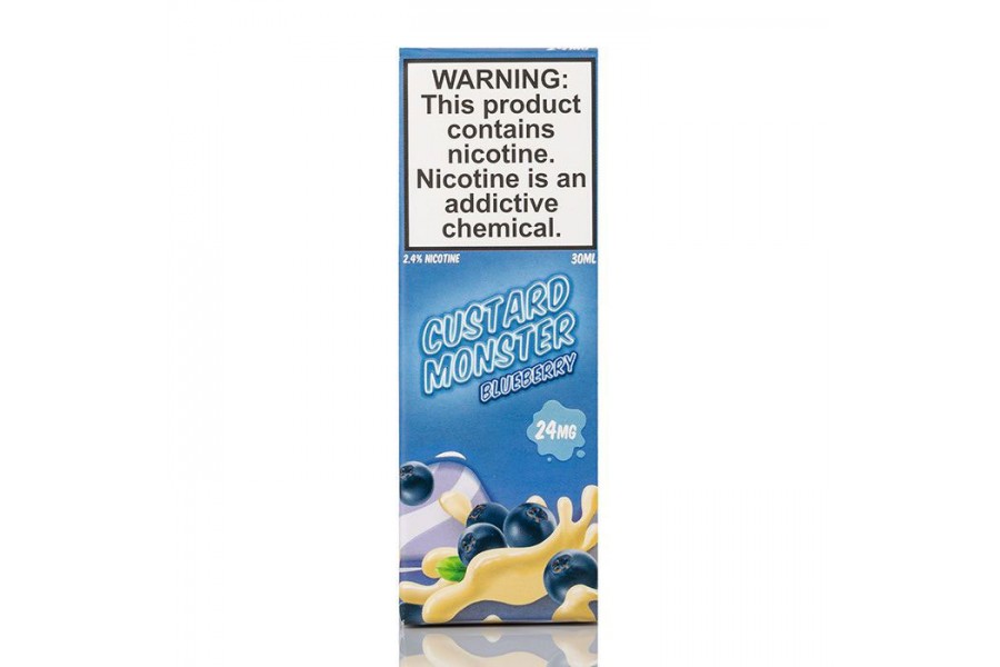 Jam Monster - Custard Monster Blueberry Salt 30ML (Muhallebi Yaban Mersini)