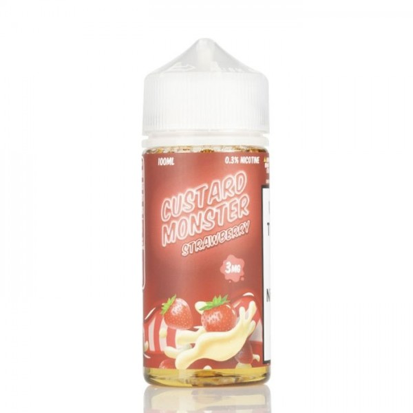 Jam Monster - Custard Monster Strawberry 100ML (Çilek Muhallebi)