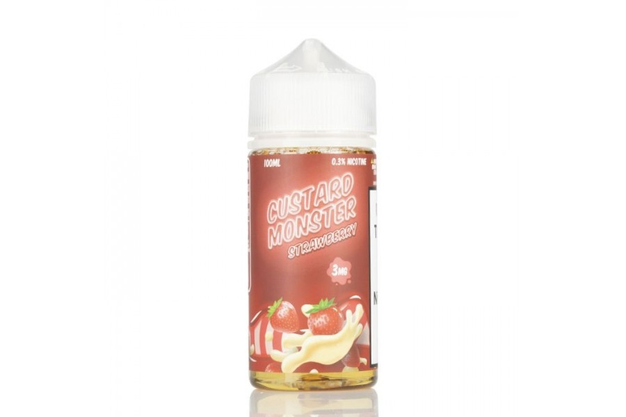 Jam Monster - Custard Monster Strawberry 100ML (Çilek Muhallebi)