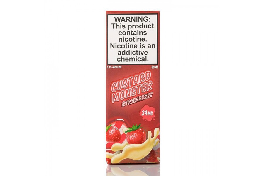 Jam Monster - Custard Monster Strawberry Salt 30ML (Çilek Muhallebi)