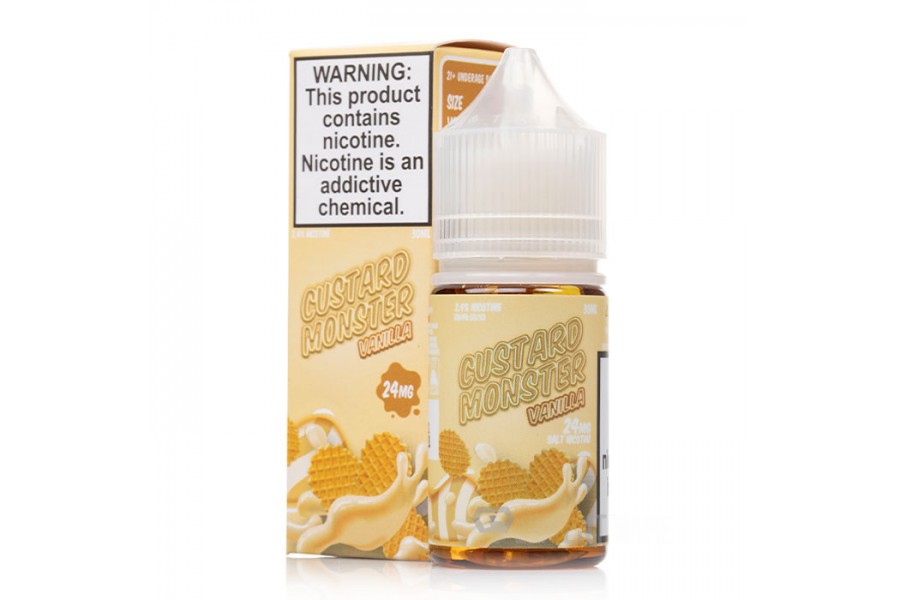 Jam Monster - Custard Monster Vanilla Salt 30ML (Vanilya Muhallebi)