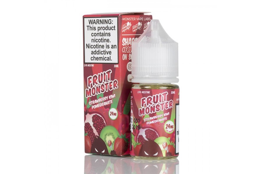 Jam Monster - Fruit Monster Strawberry Kiwi Pomegranate Salt 30ML (Çilek Kivi Nar)