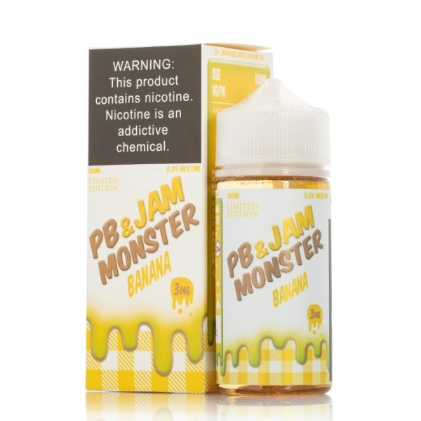 Jam Monster & PB - Banana 100ML (Muz Fıstık Ezmesi)