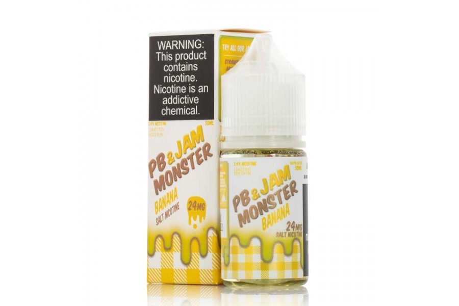 Jam Monster & PB - Banana Salt 30ML (Muz Fıstık Ezmesi)