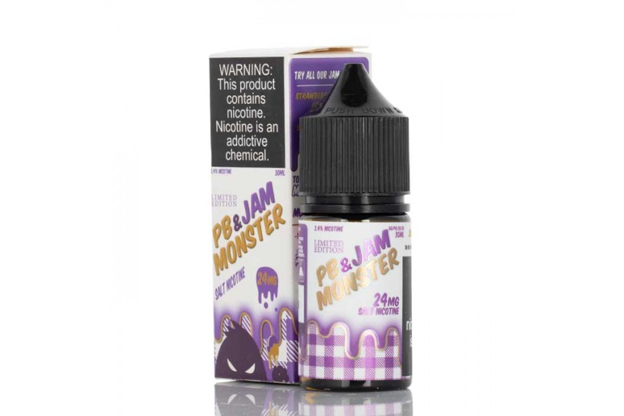 Jam Monster & PB - Grape Salt 30ML (Üzüm Fıstık Ezmesi)