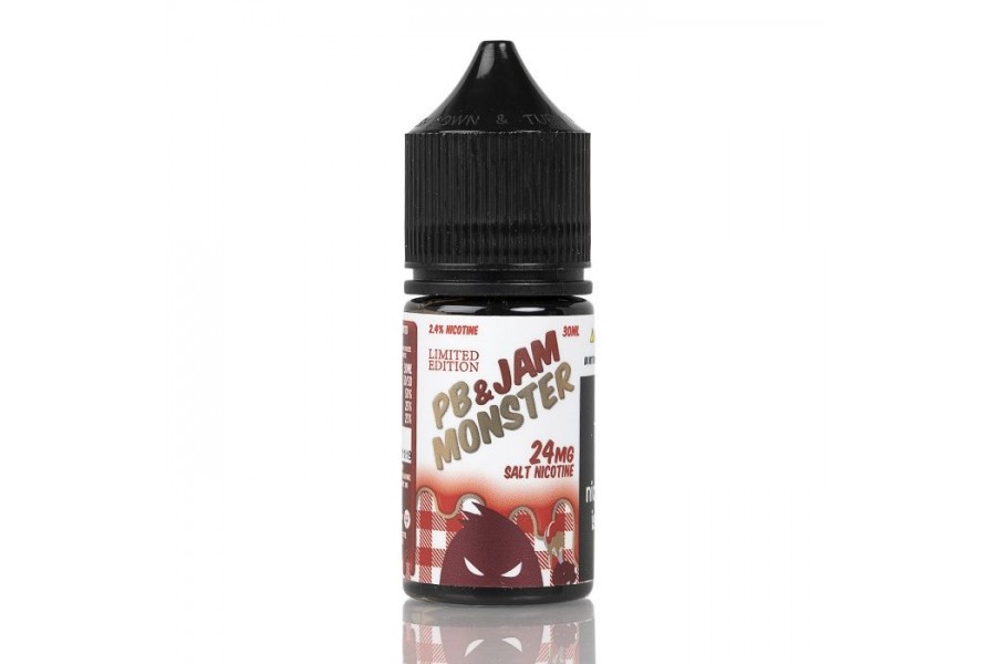 Jam Monster & PB - Strawberry Salt 30ML (Çilek Fıstık Ezmesi)