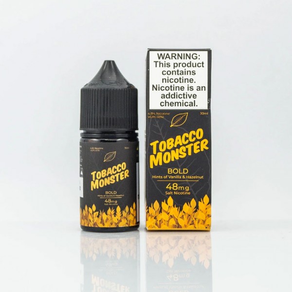 Jam Monster - Tobacco Monster Bold Salt 30ML (Tütün Vanilya Fındık)