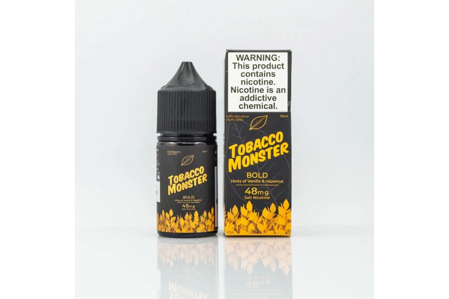 Jam Monster - Tobacco Monster Bold Salt 30ML (Tütün Vanilya Fındık)