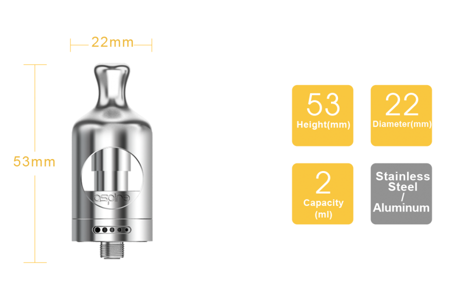 Aspire Nautilus 2 Atomizer Tank 22mm