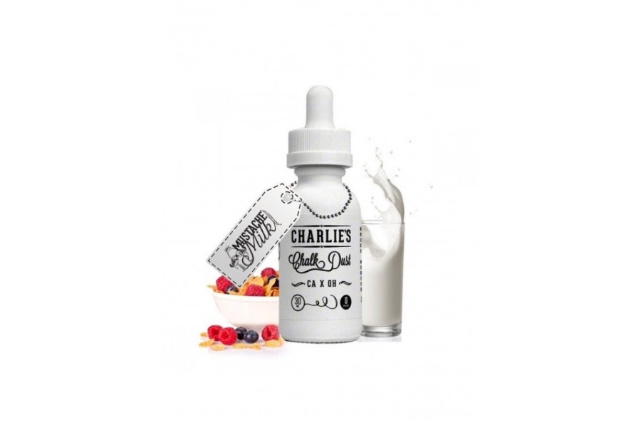 Charlie's Chalk Dust - Mustache Milk Premium Elektronik Sigara Likiti (30 ML)