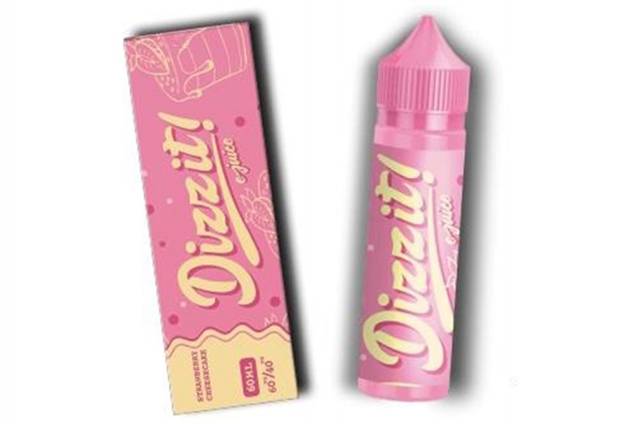 Dizzit E-Juice Strawberry Cheesecake Premium Likit (60ML)