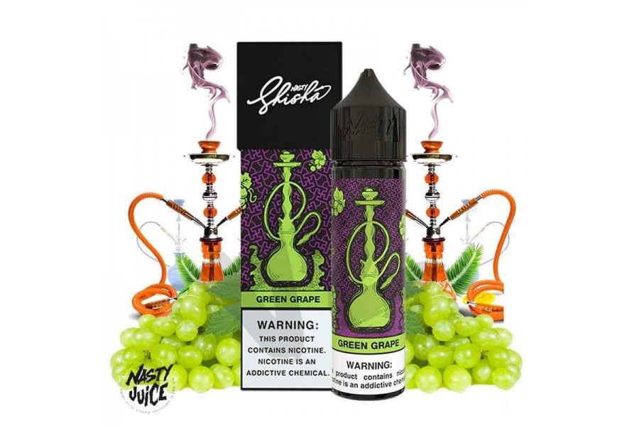 Nasty Juice Shisha Series - Green Grape Premium Likit (60ML)