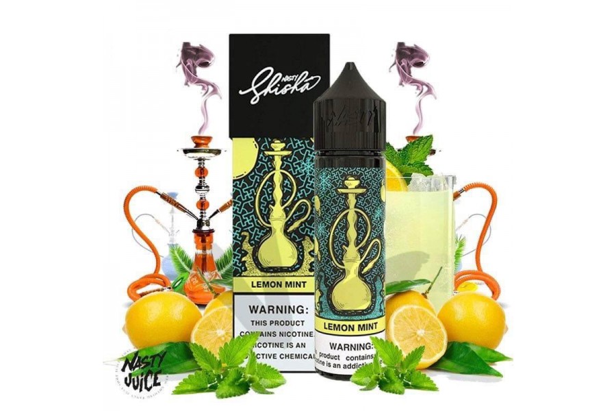 Nasty Juice Shisha Series - Lemon Mint Premium Likit (60ML)