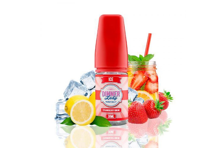 Dinner Lady - Strawberry Bikini Salt Likit (30ML)