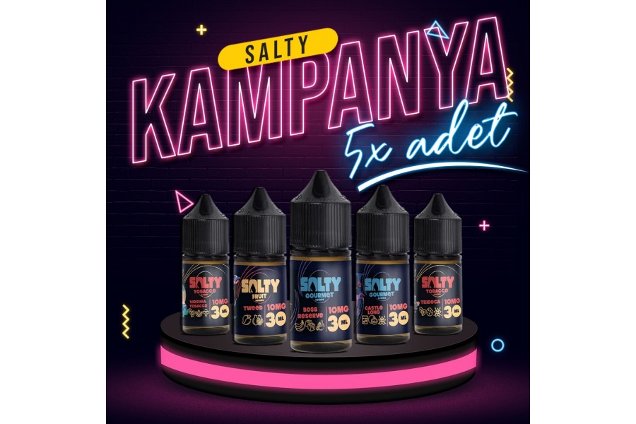 5 Adet Salty 30ML Salt Likit Kampanyası