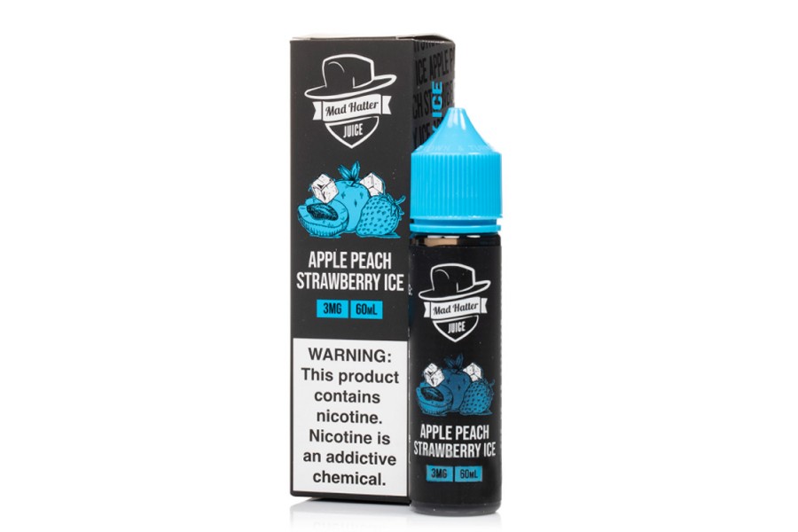 Mad Hatter Juice - Apple Peach Strawberry Ice 60mL