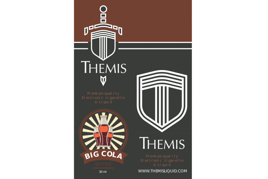 Themis Premium e-Liquid - Big Cola Bottle Elektronik Sigara Likiti (30 ml)