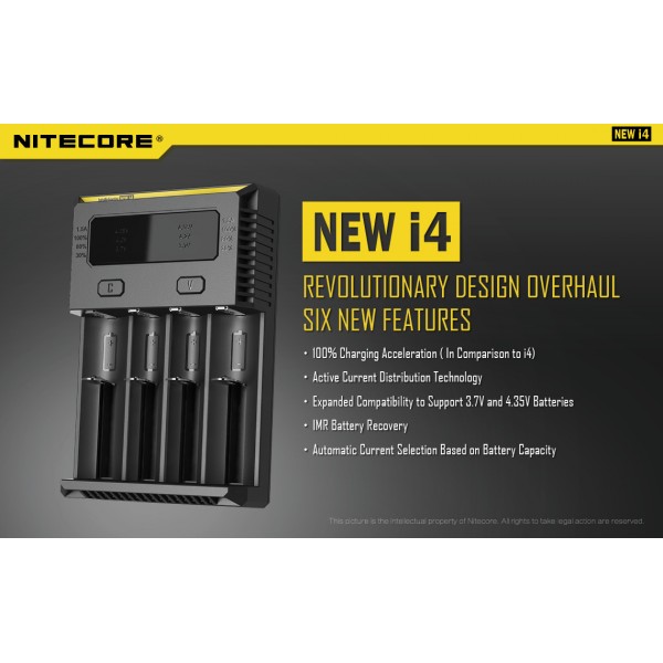 Nitecore Intellicharger New i4 Li-ion 18650 Pil Şarj Cihazı